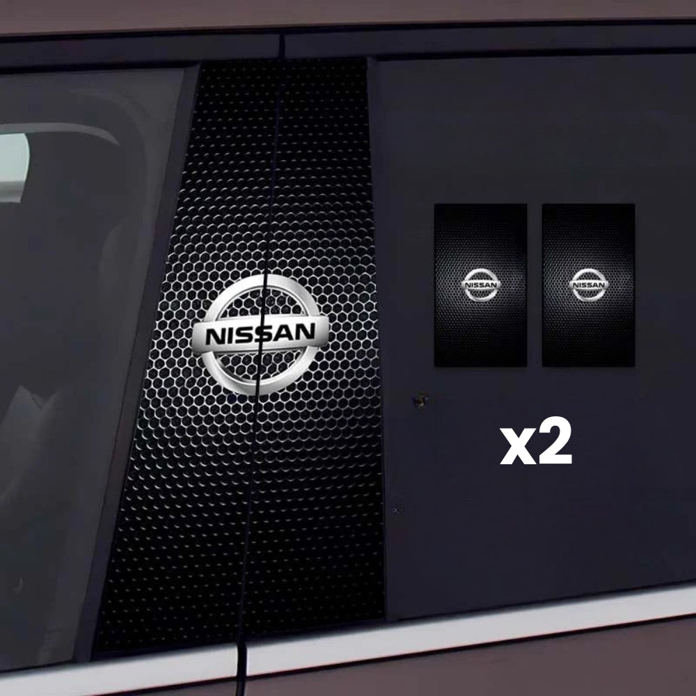 2x Naklejki na szybę samochodu z logo
