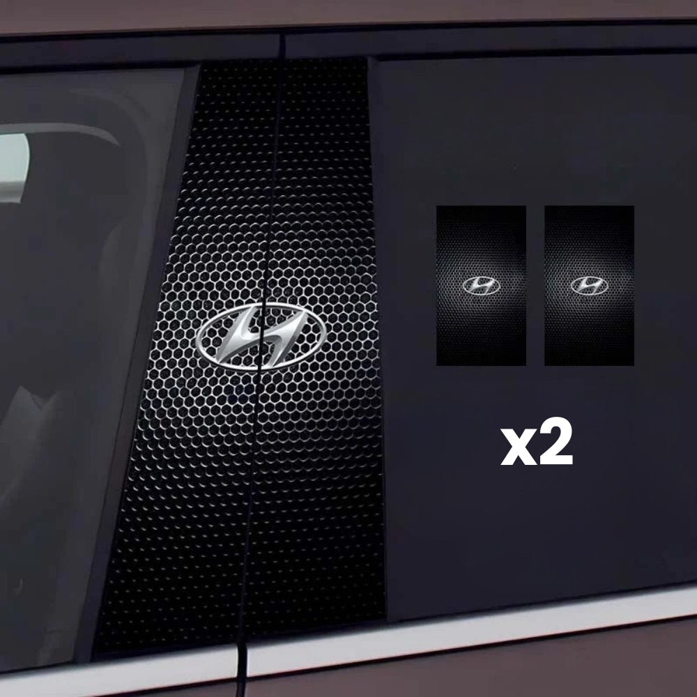 2x Naklejki na szybę samochodu z logo