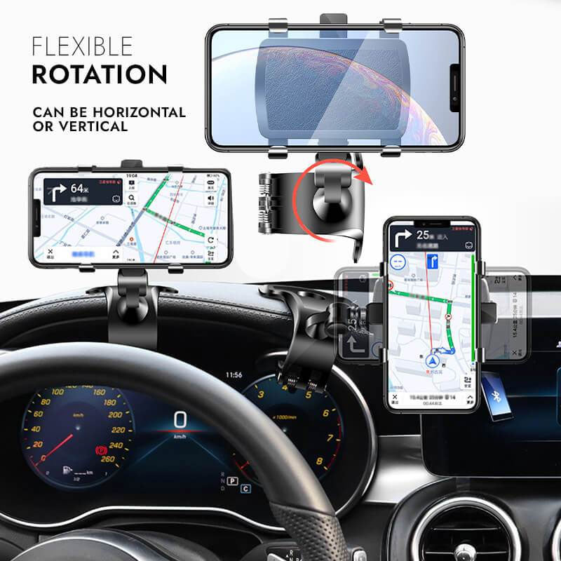 Suporte para automóvel rotativo de 360° com visão total