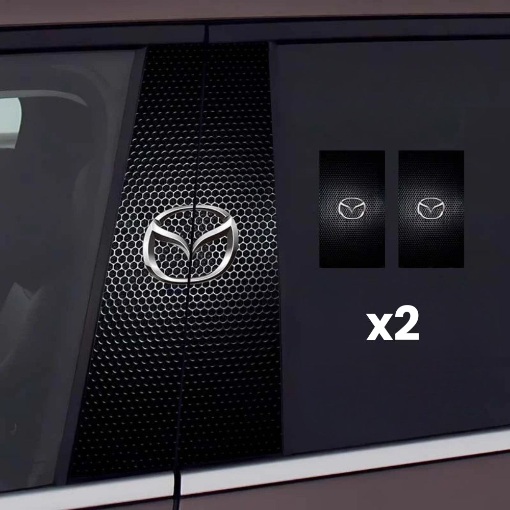 2x Naklejki na szybę samochodu z logo