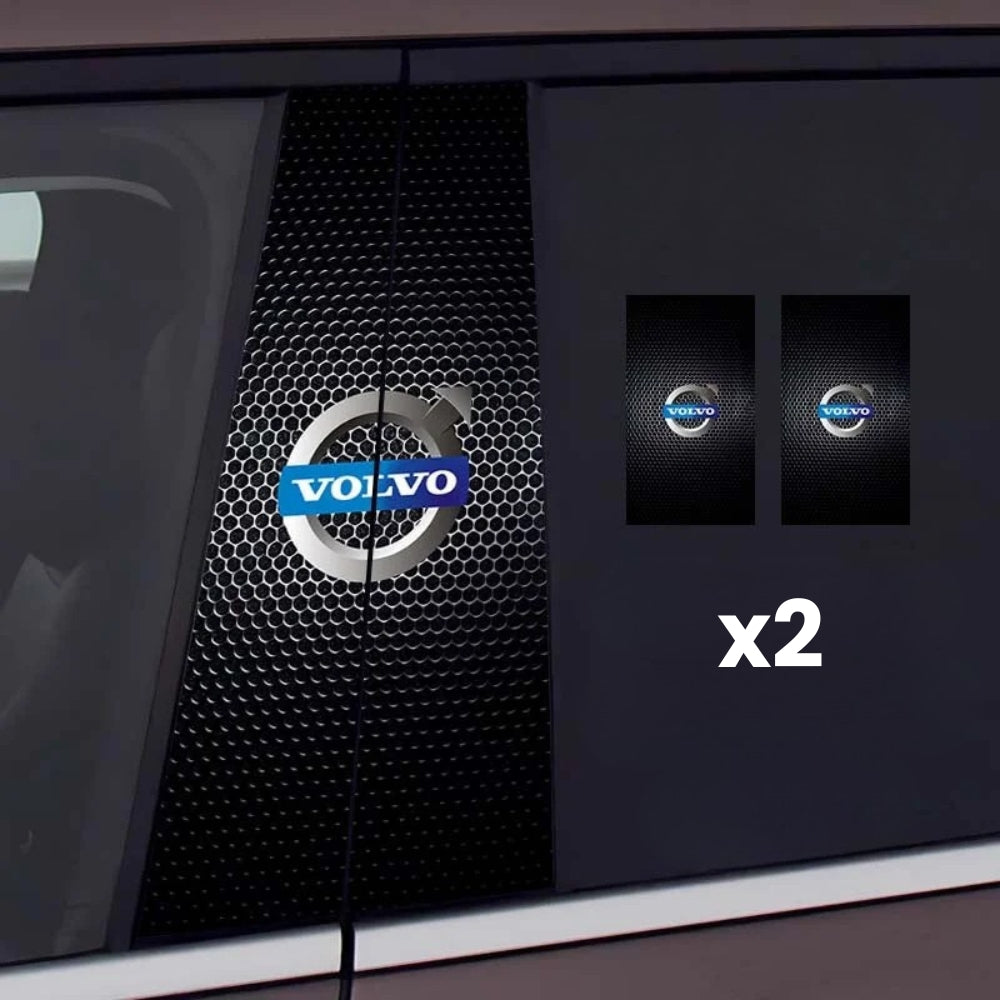 2x Naklejki na szybę samochodu z logo