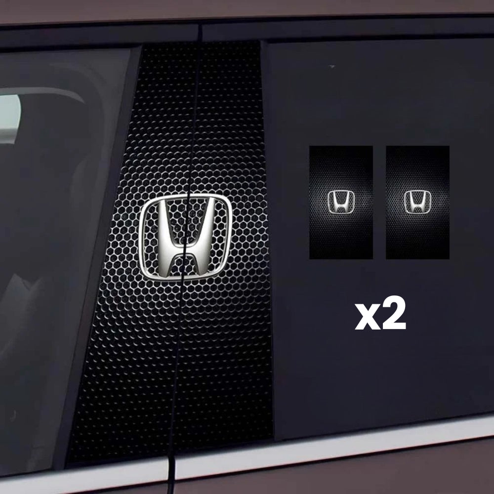2x Naklejki na szybę samochodu z logo
