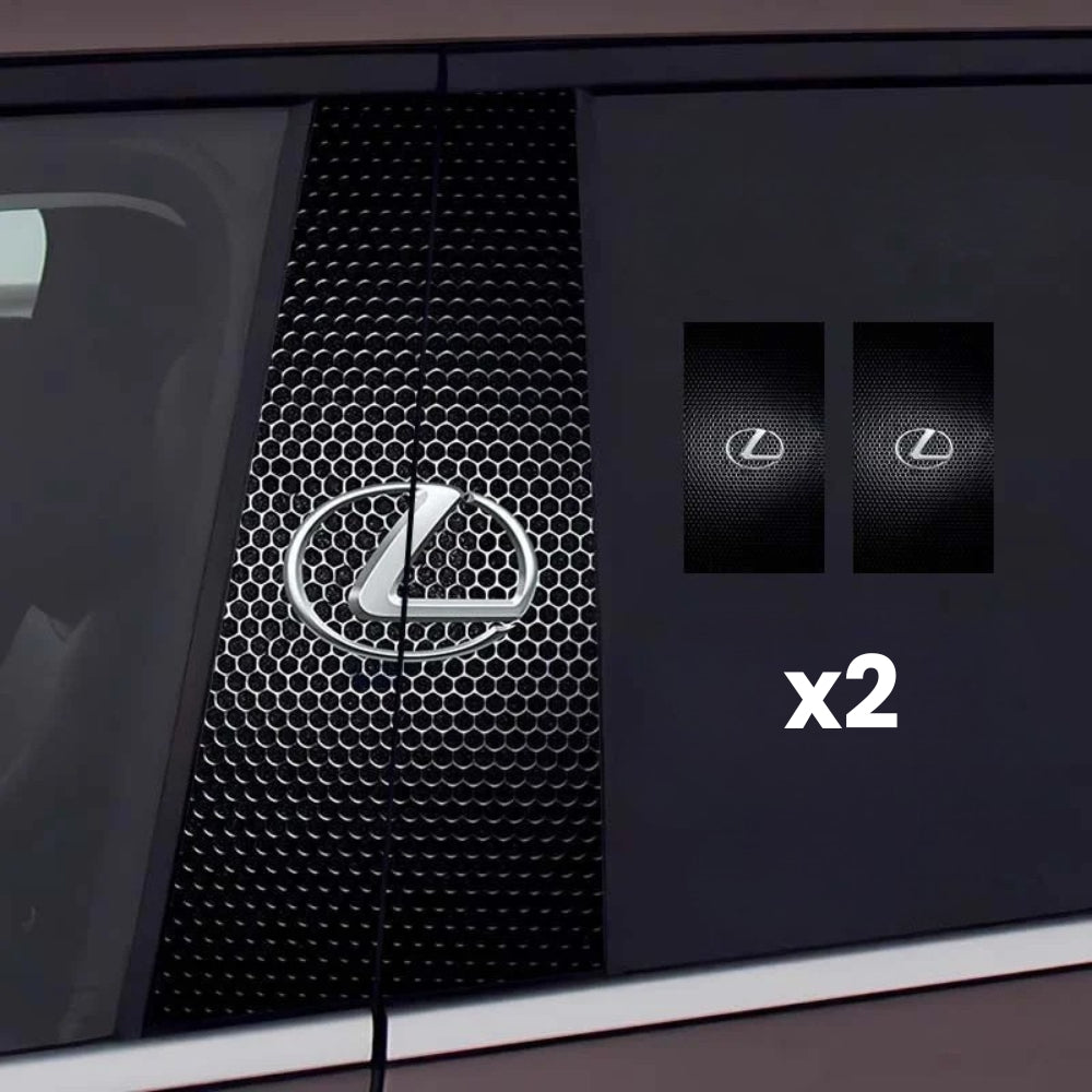 2x Naklejki na szybę samochodu z logo