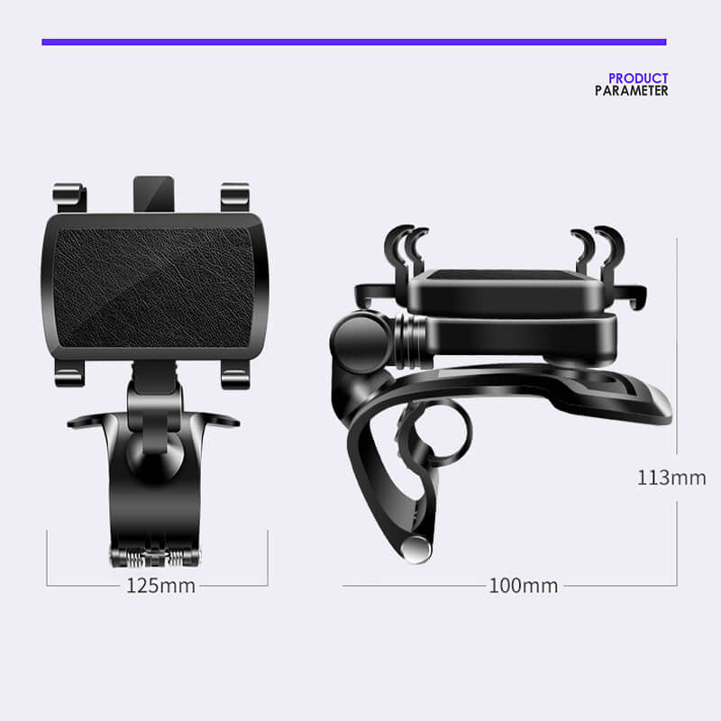 Suporte para automóvel rotativo de 360° com visão total